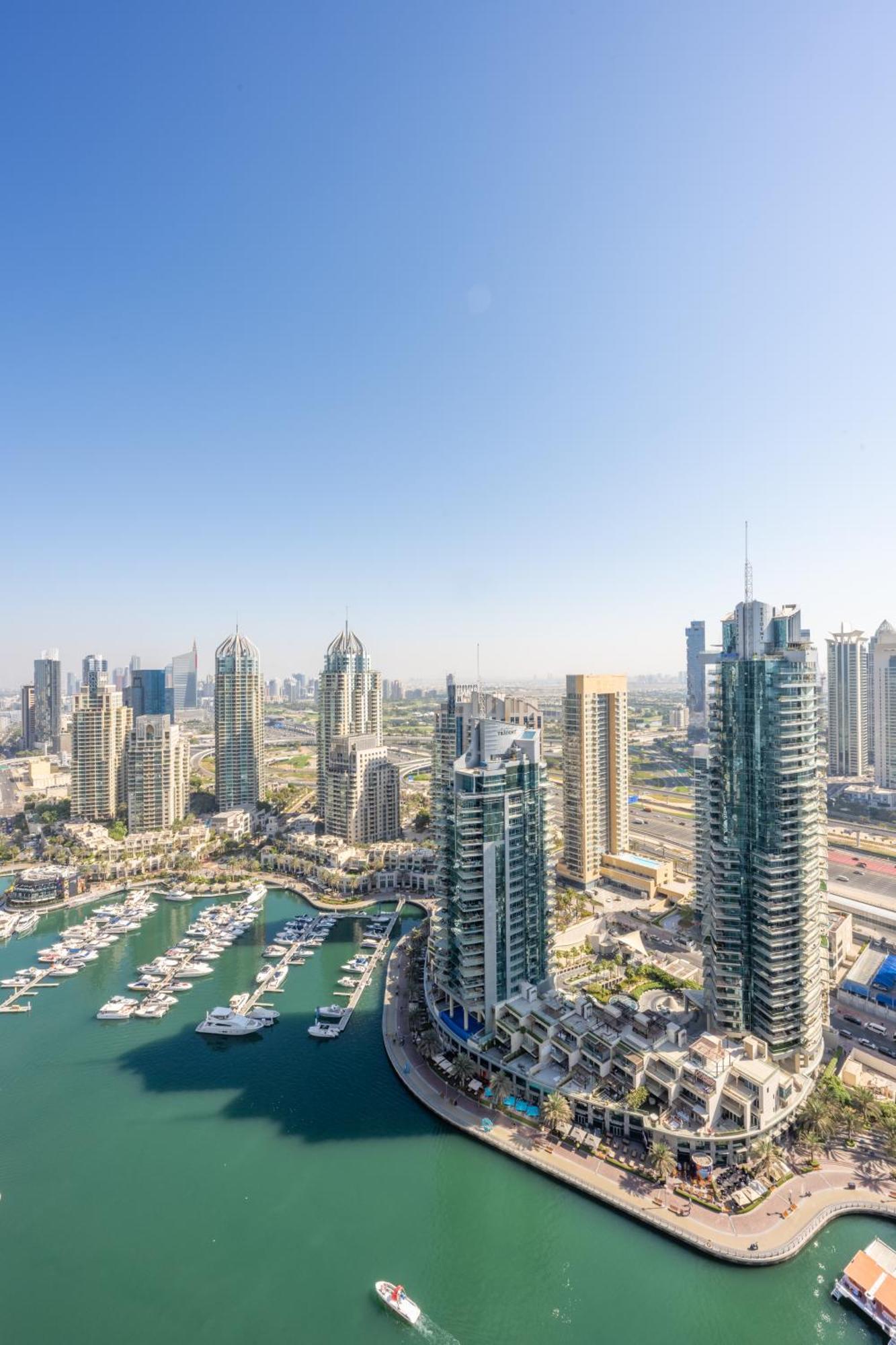 Exclusive Marina Stay - Posh 3Br With Stunning Views Dubai Luaran gambar